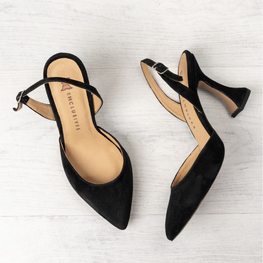   Sandale - Evi - Velur black - 8cm